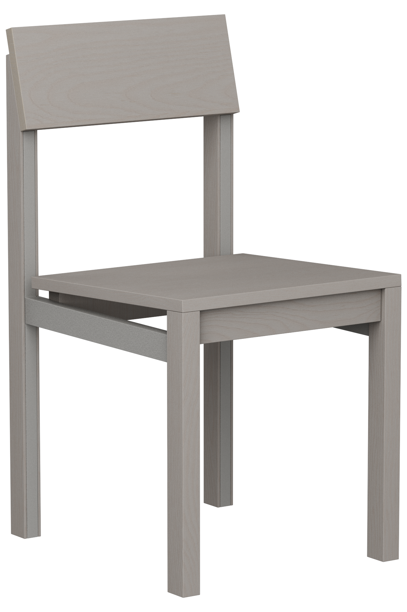 Wooden Chair Light Grey
